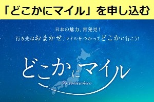 JALのどこかにマイルを申し込んだ