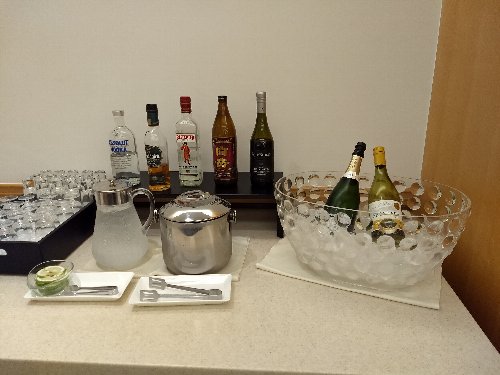 桃園空港のサクララウンジの飲み物